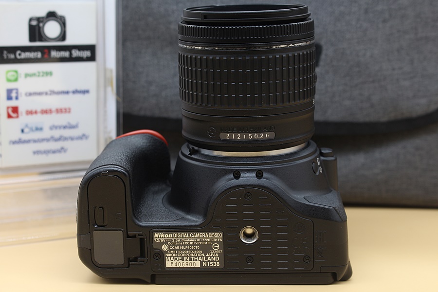 ขาย Nikon D5600 + lens 18-55mm VR อดีตประกันร้าน สภาพสวย เมนูไทย ชัตเตอร์5,XXX อุปกรณ์ครบ จอติดฟิล์มแล้ว   อุปกรณ์และรายละเอียดของสินค้า 1.Body Nikon D5600