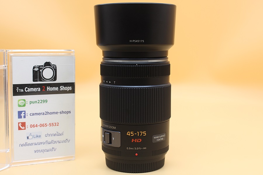 ขาย Lens Panasonic 45-175mm f/4-5.6 Lumix G X Vario PZ ASPH OIS สภาพสวย อดีตประกันร้าน ไร้ฝ้า รา พร้อมHood & Filter  อุปกรณ์และรายละเอียดของสินค้า 1.Lens P
