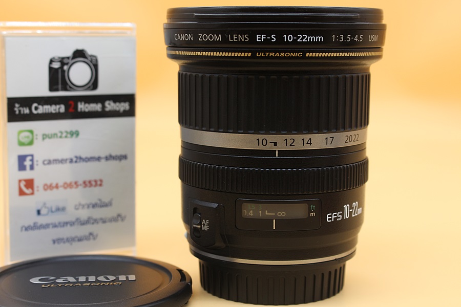 ขาย Lens Canon EF-S 10-22mm F3.5-4.5 USM สภาพสวย ไร้ฝ้า รา ตัวหนังสือคมชัด อดีตร้าน  อุปกรณ์และรายละเอียดของสินค้า 1.Lens Canon EF-S 10-22mm F3.5-4.5 USM 2
