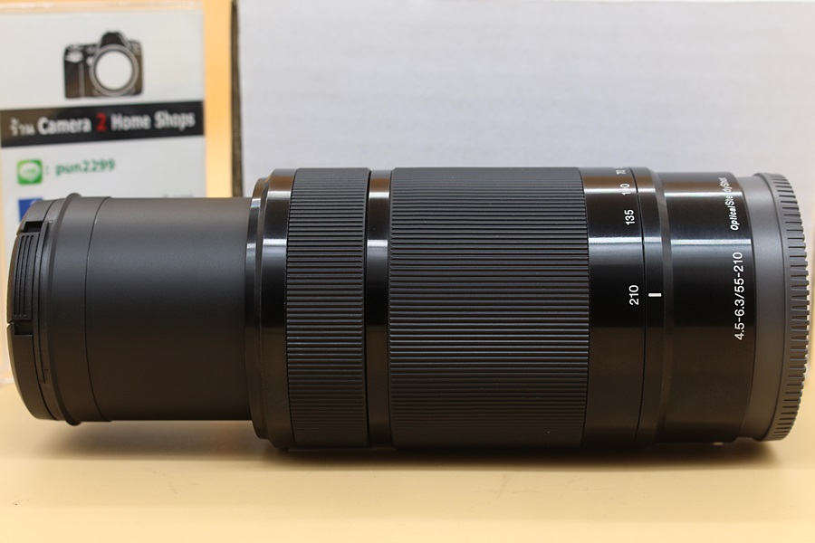 ขาย Lens Sony E 55-210mm F4.5-6.3 OSS (สีดำ) อายุ2เดือน มีประกันร้าน ec-mall สภาพสวยใหม่ อุปกรณ์ครบกล่อง  อุปกรณ์และรายละเอียดของสินค้า 1.Lens Sony E 55-21