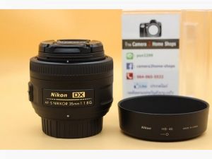 ขาย Nikon Lens AF-S DX 35mm F/1.8G สภาพสวย ไร้ฝ้า รา ใช้งานน้อย ใช้งานปกติ พร้อม Hood  อุปกรณ์และรายละเอียดของสินค้า 1.Nikon Lens AF-S DX 35mm F/1.8G  2.Ho