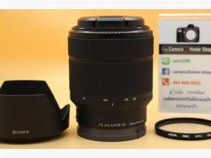 ขาย Lens Sony FE 28-70mm F3.5-5.6 OSS (สีดำ)  สภาพสวยใหม่ ไร้ฝ้า รา ตัวหนังสือคมชัด พร้อมHOOD/Filter  อุปกรณ์และรายละเอียดของสินค้า 1.Lens Sony FE 28-70mm 
