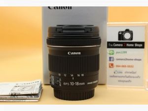 ขาย Lens Canon EF-S 10-18 F4.5-5.6 IS STM สภาพสวย ไร้ฝ้า รา ตัวหนังสือคมชัด อดีตประกันร้าน อุปกรณ์พร้อมกล่อง  อุปกรณ์และรายละเอียดของสินค้า 1.Lens Canon EF