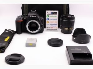 Nikon D5600 เลนส์ AF-P 18-55mm VR มี wi-fi bluetooth ซัตเตอร์ 4พัน ประกันหมดแล้ว สภาพสวย เมนูภาษาไทย อุปกรณ์พร้อมกระเป๋า